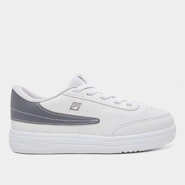 Imagem de Tênis Infantil Fila 88, Branco, Grafite, 34