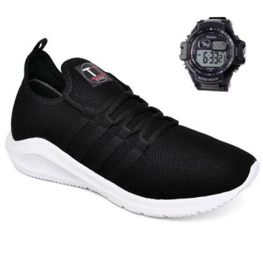 Imagem de Kit Tênis Esportivo Academia Corrida Caminhada Esporte Running Leve Co