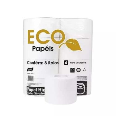 Imagem de Papel Higiênico Rolão Eco 100% Celulose 8 Rolos