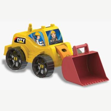 Imagem de Trator Infantil Pá Carregadeira Brinquedo Caminhão Infantil - AMAR E