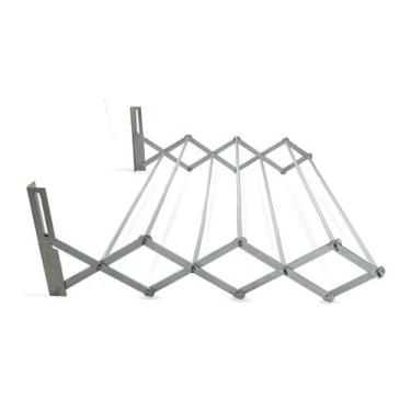 Imagem de Varal de Parede Retrátil Aço Sanfonado - Varal Sul, 80cm