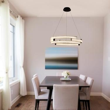 Imagem de Pendente Marsella Black 58W 3000K Aluminio + Acrilico Ref:1406