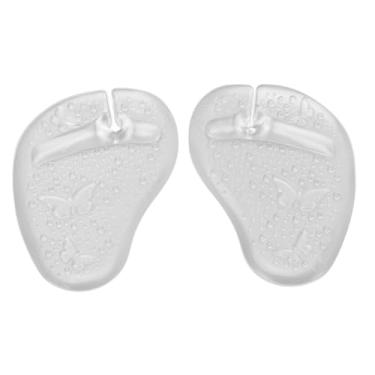 Imagem de Protetor de dedo do pé sandália antiderrapante confortável padrão borboleta gel almofada metatarso inserção de almofada para chinelos mulheres homens