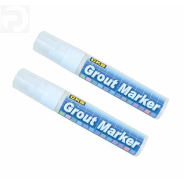 Imagem de 2 Canetas Pinta Rejunte Branca 15mm Marcador restaurador