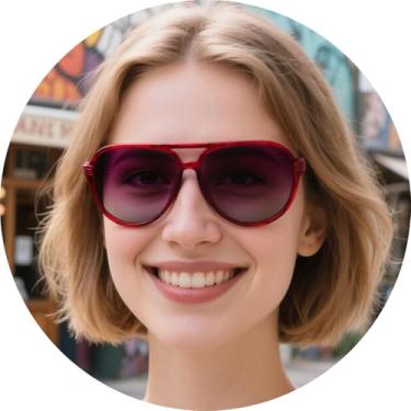 Imagem de Óculos de sol aviador polarizados femininos, proteção UV400, armação de metal leve e elegante para dirigir ao ar livre, viagens, Vermelho, F