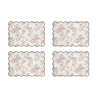 Imagem de Jogo Americano Copa E Cia 4 Peças Fiorelle Pássaros