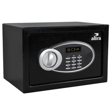 Imagem de Cofre Digital Com Combinação Eletrônica Teclado e Senha + 2 Chaves Ali