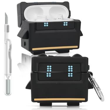 Imagem de Capa para fones de ouvido Beats Studio Buds/Buds Plus | Capa protetora de carregamento de silicone | com kit de limpeza e mosquetão | Design de pele de vários estilos | Capa para meninos e meninas