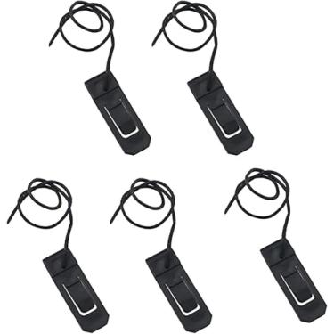 Imagem de Tnyvm 5 peças de clipes de barbatana de prancha de surfe pretos de substituição para prancha de surfe, fivela de quilha de raquete acessório para pranchas longas, nadadeiras de surfe, esportes