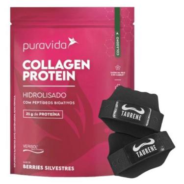 Imagem de Collagen Protein Berries Silvestres 450g Luva - PuraVida