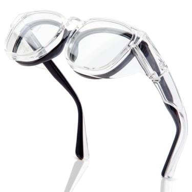 Imagem de LianSan Óculos De Segurança Sobre Grau Para Mulheres - Antiembaçantes Adequados Com Certificação Ansi Z87.1 (Transparentes)