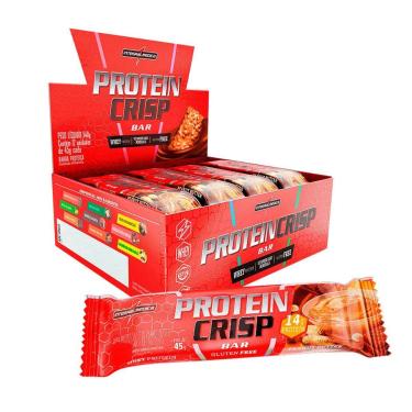 Imagem de Protein Crisp Bar Peanut Butter - Caixa com 12 Un 45g Barrinha Integralmedica-Unissex