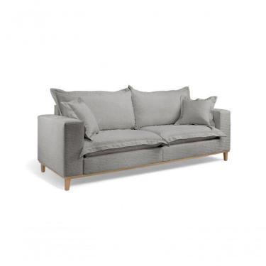 Imagem de Sofá Fixo Odisseu 2 Lugares 1,60m Castellar Móbile Linho Cinza Linho Cinza