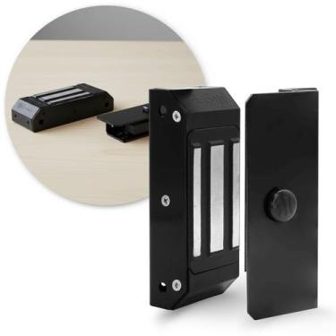 Imagem de Fechadura Eletroimã Magnética Até 60kg De Força Ipec M60 - Ipec, PRETO