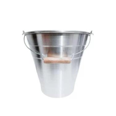 Imagem de Balde de Aluminio Grande Multiuso Limpeza 16 litros - RUBI