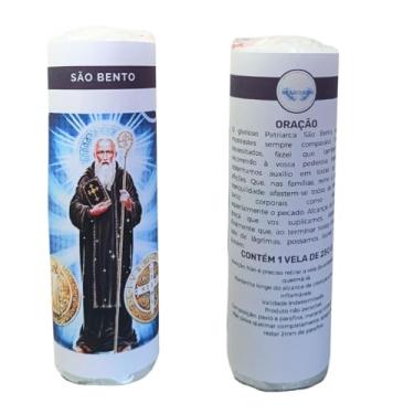 Imagem de Vela 7 dias votiva São Bento 2 unidades