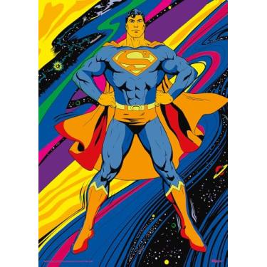 Imagem de MIGHTYPRINT DC Comics – Superman – Cosmic – 43.2 cm x 61.0 cm Arte de parede – Oficialmente licenciado Man of Steel colecionável – Ideal para presentear e colecionar
