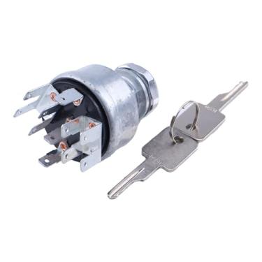 Imagem de Demfec Interruptor de ignição 1652306C91 adequado para caminhão internacional série 4000 série 8000, substituição 1652306C91 463032C91 1652307C91, com 2 chaves 11 pinos 4 posições