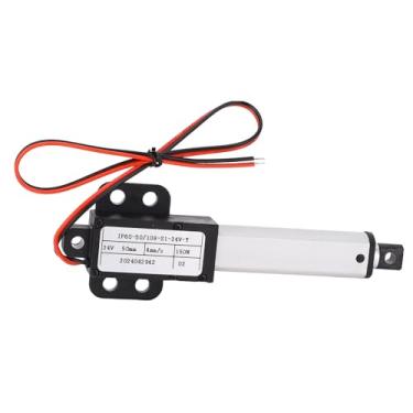 Imagem de Asixxsix Mini Atuador Linear Elétrico DC24V, Design Reversível, Interruptor de Limite Integrado, Protetor de Segurança, Curso de 50 Mm, Impulso 150N, Atuador de Movimento à Prova de água
