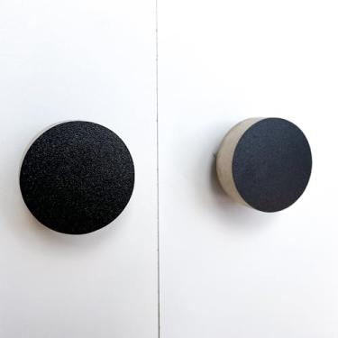 Imagem de 3 Puxadores Bola Preto Infantil Cômoda Gaveta Porta Armário Móveis