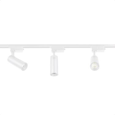 Imagem de Trilho Eletrificado De Led Blumenau Com 3 Spots Branco Bivolt 6500k Frio