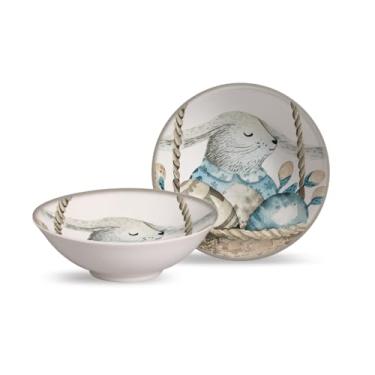 Imagem de Conjunto C/ 6 Bowl Decorado Coelho