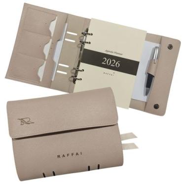 Imagem de Agenda Planner 2026 146-R Raffai Couros, Nude