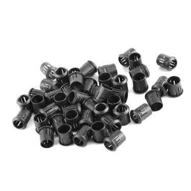 Imagem de Braçadeira/suporte de LED de nylon para moldura - Pacote com 50 peças de suportes de diodo - Tamanhos versáteis 3 mm, 5 mm, 8 mm, 10 mm, resistente e ideal para placas de LED e projetos (10 mm)