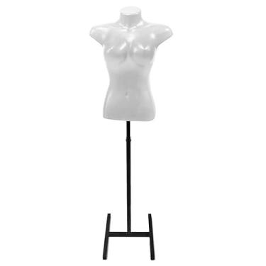 Imagem de Busto Manequim Feminino com Pedestal regulável(Busto Branco)
