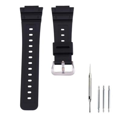 Imagem de Czjiaqh Pulseira de relógio de resina compatível com Casio 10512401 DW-5600 G-5600E G-5700 GW-M5600 GW-M5610 GLX-5600 10323536 GW-5000 pulseira de borracha para esportes ao ar livre, pulseiras