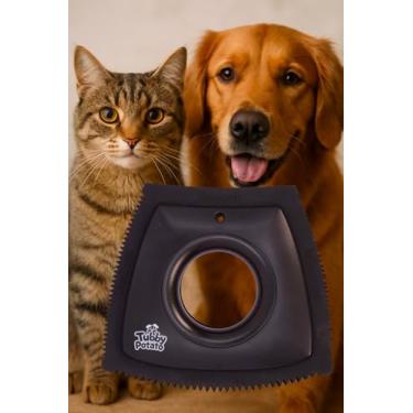 Imagem de Tubby Potato Removedor de pelos de animais de estimação – Ferramenta de borracha trapézio para detalhes de carros, carpete, sofá e móveis | Removedor de pelos de cães e gatos para interior de carro