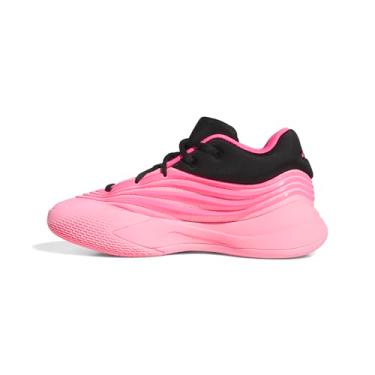 Imagem de adidas Tênis de basquete unissex infantil Dame X, Beam Pink/Preto/Rosa lúcido, 17