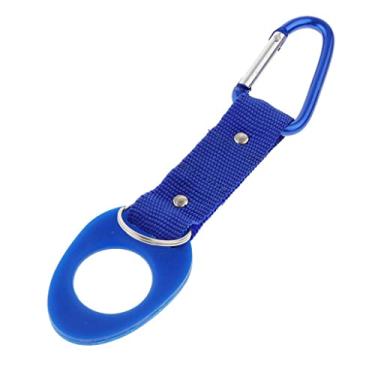 Imagem de Luzhengyang Chaveiro de mochila de borracha com fivela de nylon | Ferramenta de clipe de gancho para suporte de garrafa de água para acampamento ao ar livre, caminhadas, viagens | Clipe mosquetão de