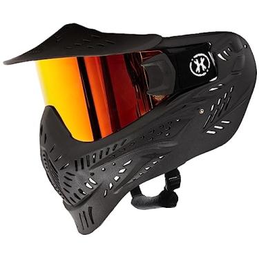 Imagem de HK Army hstl máscara de paintball airsoft com lente térmica antiembaçante (lente preta/fogo)