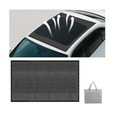 Imagem de Sandfren Protetor solar magnético para teto solar de carro, capa de malha respirável para teto de veículo para acampamento noturno, acessórios automotivos de proteção UV, universal para caminhão SUV