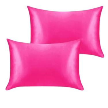 Imagem de Kit 02 Fronhas de Cetim Antifrizz 50x70 (PINK)