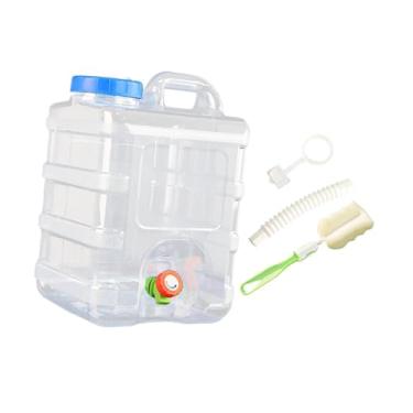 Imagem de Dynwave Recipiente para água, dispensador de bebidas, capacidade de 20L, jarra de armazenamento de água multiuso com tampa e alça para caminhadas, Azul