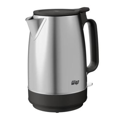 Imagem de Chaleira Elétrica Wap 1850W WCE2 Portátil Aço Inox 1,7L Preto/Cinza 220V