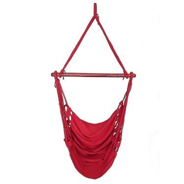 Imagem de Cadeira Rede Balanço De Teto Suspensa Cor:Vermelho