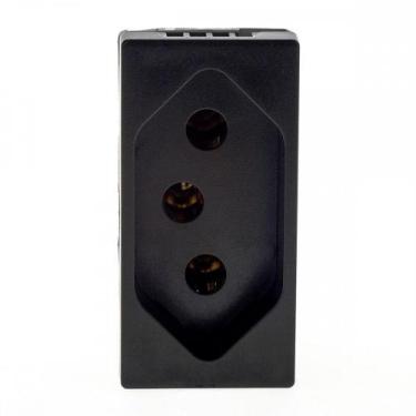 Imagem de Modulo Pial Plus+ 1 Tomada 20A. Borne Automatico Preto - 615060Pt - GL