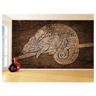 Imagem de Papel De Parede 3D Animais Pop Art Camaleão Pet 3,5M Pxa22 - Você Deco