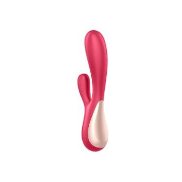 Imagem de Vibrador Rabbit SF Mono Flex – Estimulação Ponto G e Clitóris – 2 Motores Potentes – Silicone Flexível – 50 Combinações de Vibração – Controle por App (iOS e Android) – Impermeável (IPX7) – Recarregável (Vermelho)