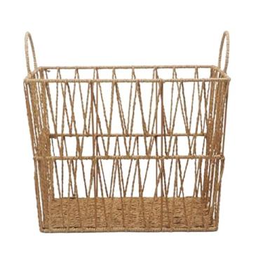 Imagem de Ｂｅｓｇａ Cesta de armazenamento de mesa Organizador de armazenamento Cesta de armazenamento de corda de papel Cesta de frutas para escritório