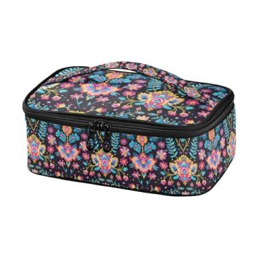 Imagem de GUIJI Lancheira térmica com padrões de estilo étnico, lancheira à prova de vazamento para mulheres e homens, lancheira portátil para trabalho, piquenique, viagens