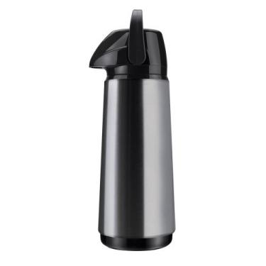 Imagem de Garrafa Térmica Invicta Inox Slim 1,8 Litros, 1,8L, Cinza e Preto