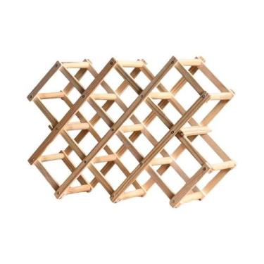 Imagem de Prateleiras De Madeira Empilháveis Para Vinho, Armários De Armazenamen