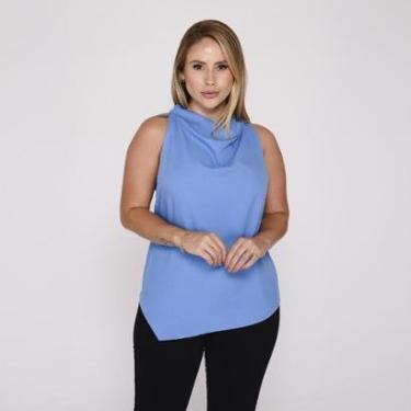 Imagem de Blusa Feminina Gola Boba com Laço nas Costas e Alças Reguláveis-Feminino