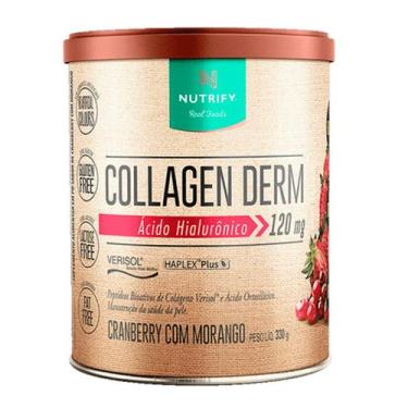 Imagem de Colágeno Collagen Derm Nutrify 330g, Cranberry com Morango