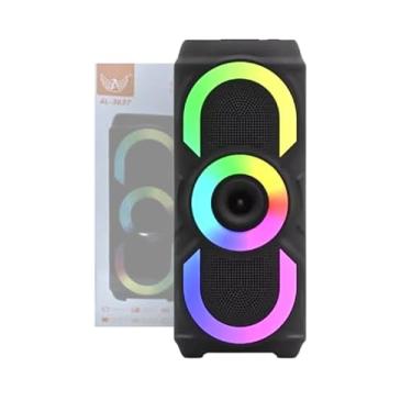 Imagem de Caixa de Som Bluetooth 30W com LED RGB, Portátil, Rádio FM, USB, Cartão TF, Preta