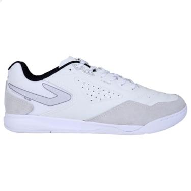 Imagem de Chuteira Topper Dominator Club V Futsal Branco/Cinza/Preto,43